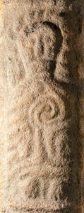 Stone figure from the Llanbadarn Fawr cross.